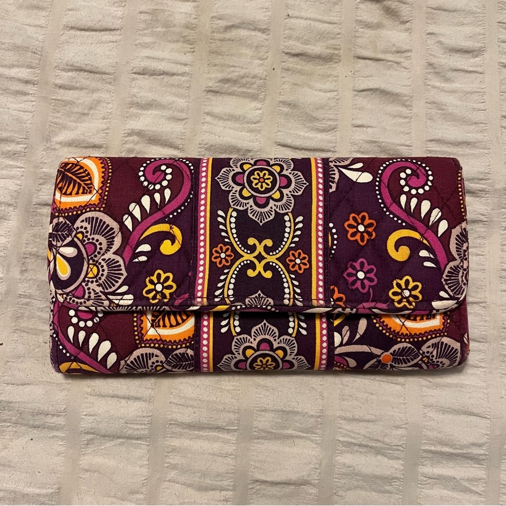Vera Bradley Trifold Wallet - Safari Sunset